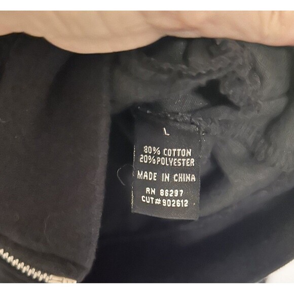 BCBG Y2K  women’s Black velvet Track Suit Front And Back Bling Size M/L Read - Picture 5 of 15